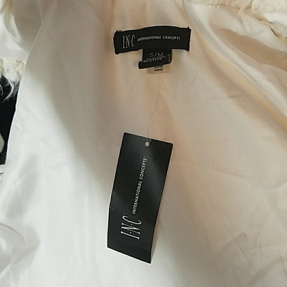 INC Faux Fur Vest S/M New - Picture 7 of 8